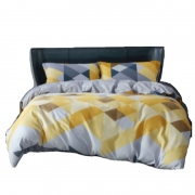 水星家纺(STARHOME) 床品套装 聚酯磨毛床品四件套 聚酯磨毛床品四件套弦音100%聚酯纤维被套200*230cm床单230*250cm枕套48*74cm*2 （单位：套）