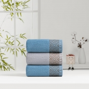 洁丽雅  臻享系列-3  臻享系列面巾三条盒装  78*36cm  140g (单位：盒）