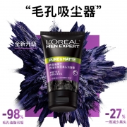 欧莱雅 男士控油炭爽抗黑头 洁面膏 100g（单位：支）