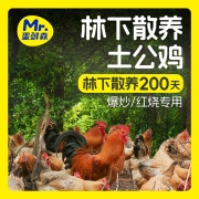 林下散养土公鸡1000g只2只装 销售单位：（袋）