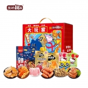 盐津铺子-食力大玩家零食礼盒624g 销售单位：（盒）