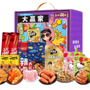 盐津铺子-食力大赢家零食礼盒987g 销售单位：（盒）